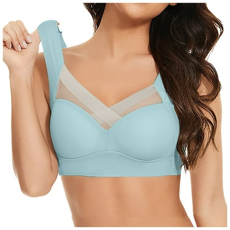 Puawkoer Women s Large Strapless Lace Bras Bulk Tank Top Underwear Thin Support Bra Side Fold Side Womens Bra Pack Gather Adjustable Bra