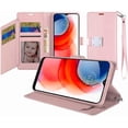 thumbnail image 4 of For TCL 40 XE 5G T609DL Wallet ID Flip Pouch Cover Phone Case - Rose Gold, 4 of 5