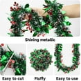 thumbnail image 3 of Green Red Berry Christmas Tinsel Garland, 33 Feet Christmas Tree Metallic Hanging Tinsel Garland for Xmas Tree Decoration Holiday Party Indoor Outdoor, 3 of 7