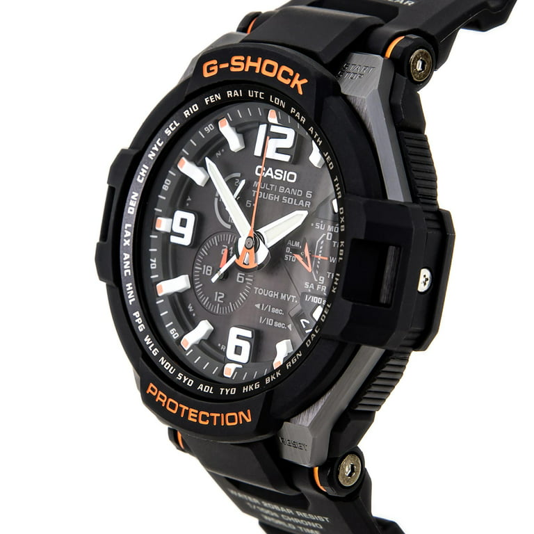 GW4000-1A Men's G-Shock Multiband Tough Black Dial Atomic Alarm Watch - Walmart.com