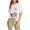 White, variant on Junk Food Womens Original Mustang Logo Crewneck Graphic T-Shirt
