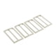 thumbnail image 5 of 4 hebillas de rodillo de triple deslizamiento con barra deslizante de metal de 38 mm para correas de bolsos Plata, 5 of 6