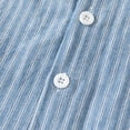 thumbnail image 5 of Aofany Toddler Baby Boys Girls Shirts Short Sleeve Buttons Casual Blouse Tops Formal Dress Shirt Turndown Collar Oxford Shirts 2-8 Years, 5 of 8