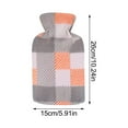 thumbnail image 1 of DPTALR Three-color Plaid Cloth Cover Water Injection Hot Water Bottle Set, 1 of 3