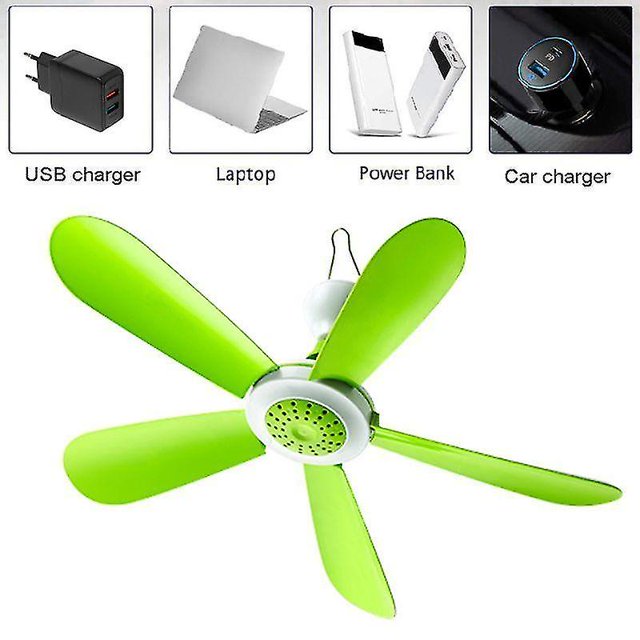 5W Control remoto Timing USB Ventilador de techo Enfriador de aire Ventiladores USB para cama Camping Colgante al aire libre ShuxiuWang 8390613636461
