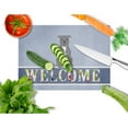 thumbnail image 2 of Caroline's Treasures Staffordshire Bull Terrier Blue Welcome Glass Cutting Board Large, 2 of 2