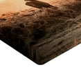 thumbnail image 2 of Ambesonne Hunting Fitted Sheet, Deer Morning Sun, Queen Size, Brown Orange, 2 of 3