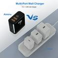 thumbnail image 3 of USB Wall Charger 30W, Aiminu Fast Charger with 3-Port (PD+USB A) Foldable USB C Phone Charger for iPhone 14 13 12,Samsung Galaxy, iPad Pro, 3 of 6