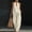 #0344-Khaki, variant on Womens 2 Piece Linen Set, Sleeveless Solid Top and Elastic Waist Pants, Casual Pocket Trousers, Summer Matching Outfit Gift