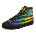 thumbnail image 6 of LGBT Pride High Top Canvas Shoes Sneakers Black Size 8.5, 6 of 7
