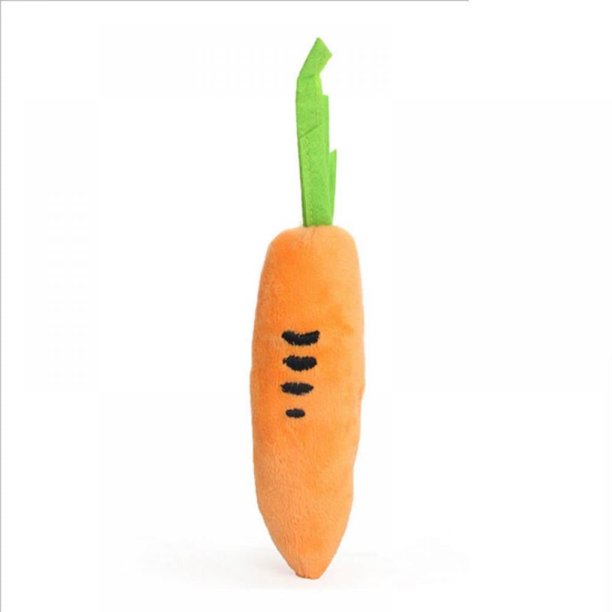 Juguetes para masticar con forma de zanahoria para perros y mascotas, con cara divertida, juguetes de peluche suaves y chirriantes para cachorros, accesorios de entrenamiento para la limpieza de