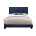 thumbnail image 1 of ACME Ishiko III Queen Bed in Dark Blue Velvet, 1 of 2