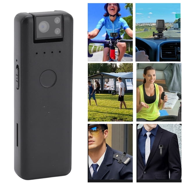 Mini Cámara Con Clip 1080P, Cámara De Vídeo Portátil Pequeña Con Lente Giratoria De 180 Grados Para Exteriores