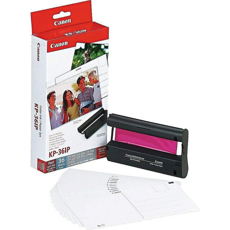 Canon 3-Pack Color Ink/Paper Set KP-36IP for CP Printers (36 Sheets of 4x6  Paper with Ink)