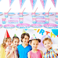 thumbnail image 5 of Boy girl gender reveal boy or girl knife fork spoon paper cup paper plate tablecloth banner napkin suit - style：tissue；, 5 of 6