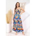 thumbnail image 5 of Vestido Grace Karin 2025, casual, playa, línea A, maxi azul L, 5 of 5
