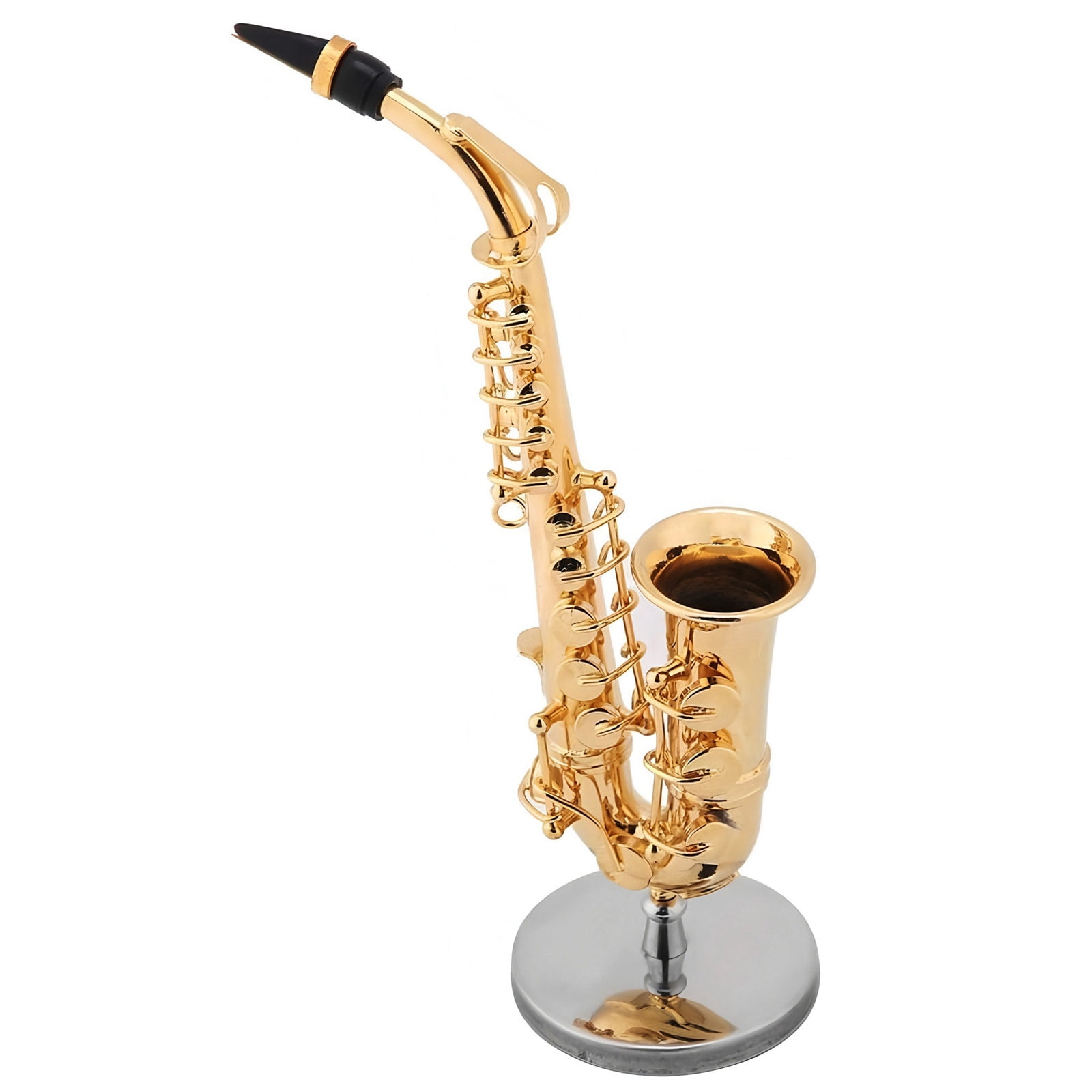 Handcrafted Altos Saxophone Brass Gold Plated Musical Instrument Decoration With Protective Case For Music Lover