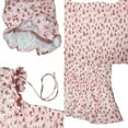 thumbnail image 6 of IBTOM CASTLE Mommy and Me Matching Dresses Floral Printed Ruffled Lantern Sleeves A-Line Long Dress Mom Daughter Matching Outfits 7-8 Years Pink Floral, 6 of 8