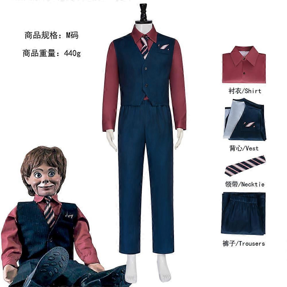 Set De Disfraz De Rol Para Adultos Con Peluca Calva, Nariz Falsa Y Bufanda A Rayas | 4 Piezas Para Cosplay Y Halloween