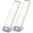 thumbnail image 1 of SZTXJ LED Motion Sensor Under Cabinet Light Wireless Rechargeable, Battery Operated 30 LED Closet Light for Kitchen, Closet (Warm White, 2 Pack), 1 of 5