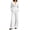 White, variant on Women's Two Piece Sets Pants Suits Dressy Business Casual Outfits Formal Blazer Pantsuits Set Work Office Fall(Medium,White)