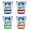 Multicolor (4-Pack), variant on Carolina Beach NC Design B Souvenir 2 oz Round Shot Glass Red