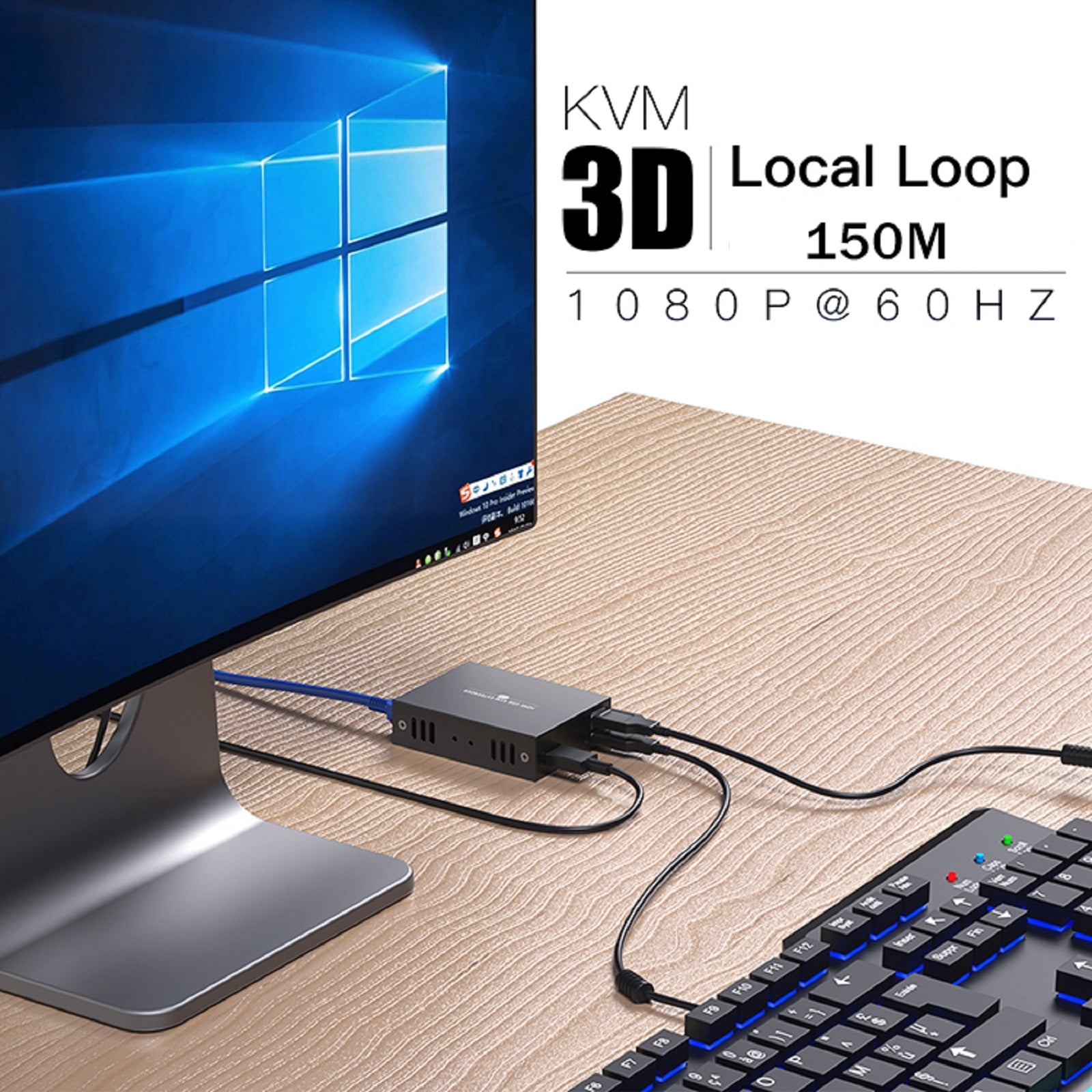 150M HDMI KVM Extender over Enternet Cat5e/6 Cable HDMI USB Extender Support one TX to many RX via Network Switch for Mouse keyboard TAPDRA Spare Part
