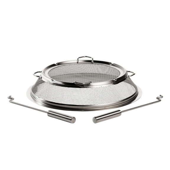 Solo Stove Stainless Steel Bonfire Shield with Protective Spark Screen, 5 lbs
