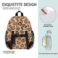 thumbnail image 5 of Black and Brown Leopard Print Backpack for School, Cute School Bag with Adjustable Shoulder Straps and Padded Back, 15"x11.42"x5.5", 5 of 5
