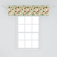 thumbnail image 2 of Owl Print Window Valance, Continuous Nature Inspire Pattern of Birds Trees and Plants, Curtain Valance for Kitchen Bedroom with Rod Pocket, 54" X 12", Pastel Green Multicolor, by Ambesonne, 2 of 3