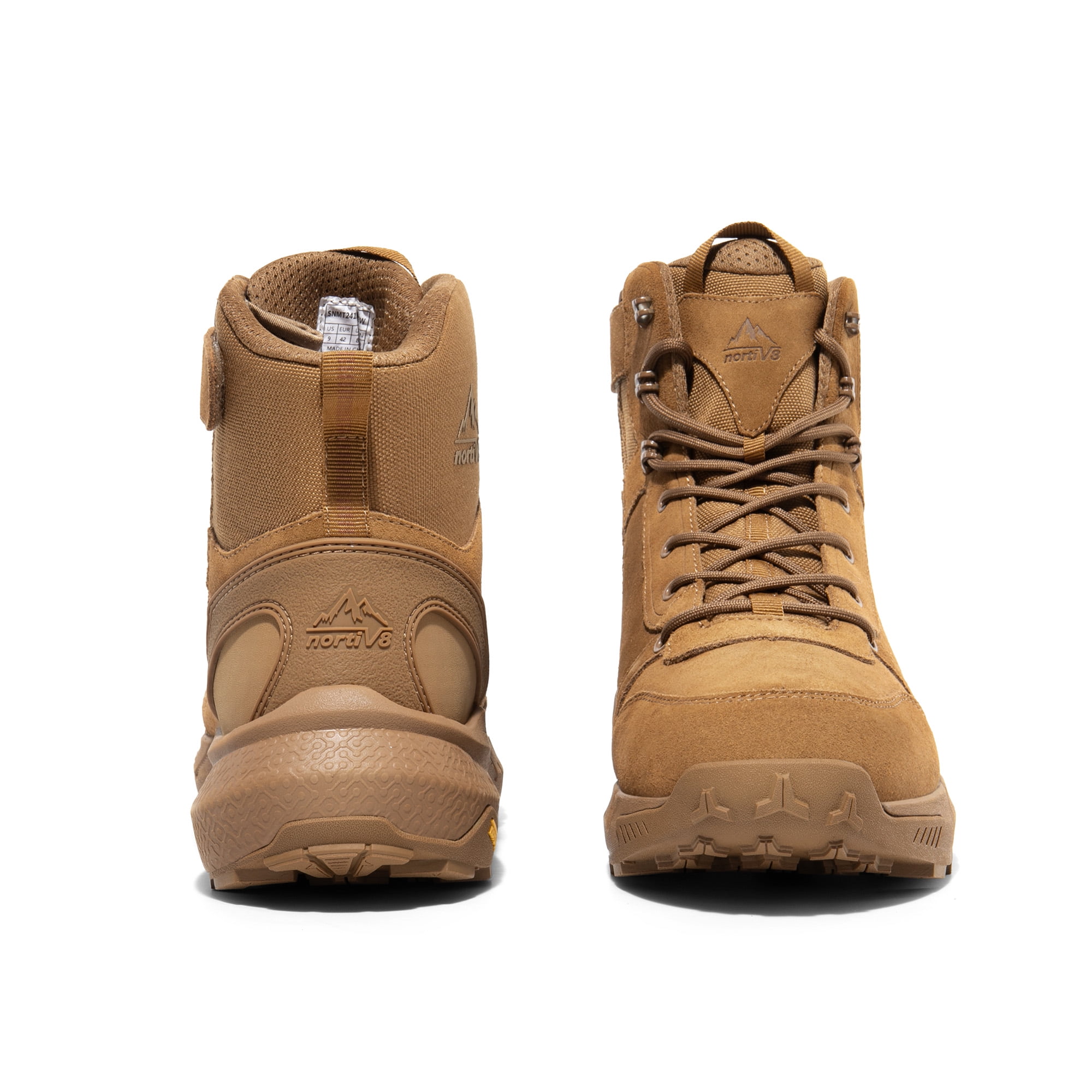 NIB Nortiv 8 Metrostrike Mens Tactical Boots Brown Side Zip Work SNMT241M Sz 8.5 NORTIV-8-Men-s-Lightweight-8-  main image 2