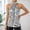 Silver, variant on Elegant Neck Camisole Top for Everyday Casual Wear Sleeveless Knit Lace Detail Tennis Blouse Ideal for Spring Fall Gold XS