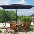 thumbnail image 2 of Sonerlic 10 x 7ft Outdoor Patio Umbrella,Aluminium Frame Market Table Umbrella for Garden,Deck and Pool,Navy Blue, 2 of 8