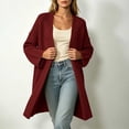 thumbnail image 5 of Oversized Cardigan Sweaters for Women Open Front Loose Knit Sweater Jacket Long Sleeved Top, 5 of 8