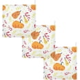 thumbnail image 7 of Dreamtimes 3 PCS Ethnic Autumn Pumpkin Baby Muslin Washcloths, Face Towel Burp Cloths Ultra Soft Absorbent Cotton Bath Wipes Towels for Newborn Boys Girls, 7 of 7
