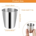 thumbnail image 2 of 10Pcs Stainless Steel Cups Stackable Drinking Cups Portable Beverage Cups Camping Beer Cups, 2 of 8