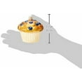 thumbnail image 5 of Mercks Old World Blueberry Muffin Food Glass Tree Ornament 32263, 5 of 6