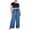 Blue, variant on Bosfbaoi Plus Size Women's Pants Loose Wide Leg Pants Elastic Waist Drawstring Sweatpants with Pockets Casual Trousers