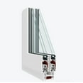 thumbnail image 5 of Patio Exterior Metal-Plastic Sliding Doors / Patio 8166 White Silk 72" x 80" Left active door / Tempered Clear Glass Bypass Door, 5 of 6