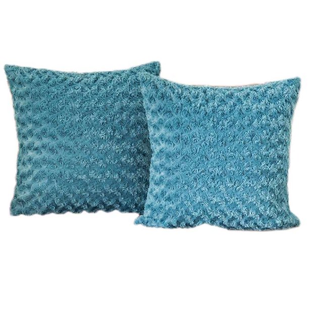 Fundas de almohada de piel sintética de felpa suave de lujo para sofá Fundas de almohada decorativas de piel Paquete de 2 (18 "x 18") Ofspeizc CZJJ-ZC66-1