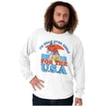 thumbnail image 3 of Retro Cartoon Head Over Heels for USA Long Sleeve TShirt Men Women Brisco Brands L, 3 of 6