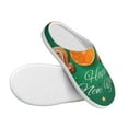 Balery Merry Christmas 2025 Pattern Women's Fuzzy Memory Foam Slippers