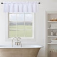 thumbnail image 4 of Waffle Weave Waterproof Valance Curtain – White, Textured, Washable Short Café Panel for Kitchen or Bathroom Windows – Rod Pocket Design – Modern Home Décor – Size 60"x15", USA Specification, 4 of 7