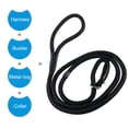 thumbnail image 4 of Phenofice Black Nylon Dog Leash with Cotton Rope Adjustable Collar for Training Use, 4 of 8