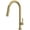 Antique Gold, variant on Rohl Tenerife Pull-Down Kitchen Faucet With C-Spout in Satin Nickel - TE55D1LMSTN