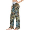 thumbnail image 2 of Women's Boho Geometric Pajama Pants, Casual Pajama Bottoms Lounge Pants Wide Leg, 2 of 7