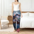 thumbnail image 6 of Lsque Underwater Lazy Turtle Print Women's Pajama Pants, Lounge Pant - Comfortable Home Wear,Elastic Waistband, Stylish Design-Small, 6 of 9