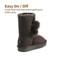 thumbnail image 4 of Dream Pairs Girls Boys Kids Winter Snow Suede Mid Calf Boots Faux Fur Lined FuzzyChic Kid's Lolly for Little Big Kid, 4 of 6