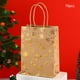 thumbnail image 4 of Uuiauoio Christmas Snowflake Tote Bag with Flat Bottom, Kraft Paper Gift Packaging for Holiday Parties, Festive Tree Design Carry Bag for Seasonal Present Wrapping and Events, 4 of 6