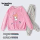 thumbnail image 3 of Sanrios My Melody Kuromi-Conjunto de ropa deportiva para niña, jersey de cuello redondo con estampado de corazón de amor, pantalones informales, Kawaii, cálido, regalo, 3 of 5